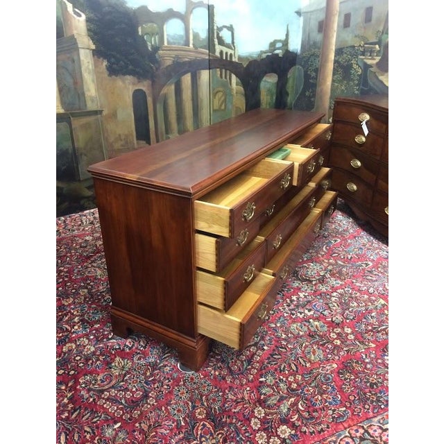 Brown Vintage Dresser, Statton Furniture "Trutype" For Sale - Image 8 of 13