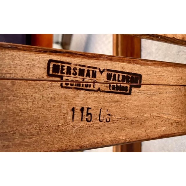 Vintage 1970’s Mersman Waldron Hodges Oak & Smoked Glass Coffee Table For Sale - Image 9 of 9