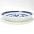 Large Round Antique Blue & White Canton Pattern Chinese Export Porcelain Serving Bowl or Tray For Sale - Image 10 of 16