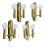 Space Age Brass Wall Lights from Sölken Lights, Germany, 1980s, Set of 2 For Sale