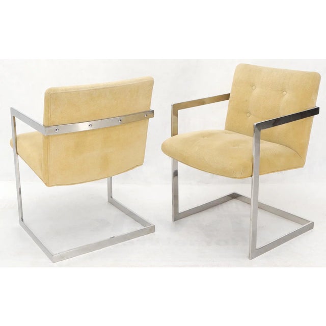 Set of 8 Chrome Milo Baughman Attributed Dining Chairs For Sale - Image 12 of 13