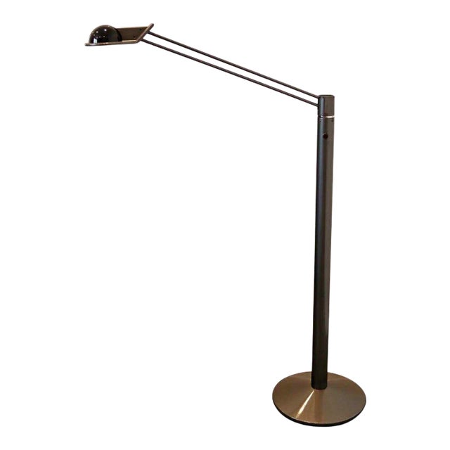 Mid Century Modern Metalarte Spain Metal Adjustable Reading Floor Lamp 1970s For Sale