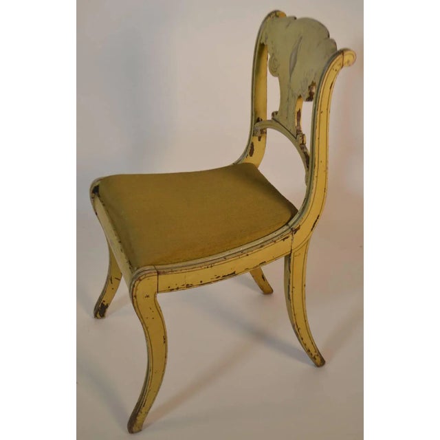 Late 19th Century 19th Century Set of Four English Small Painted Chairs For Sale - Image 5 of 10