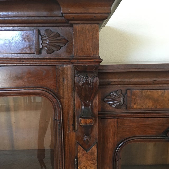 19th Century Victorian Bookcase/Display Cabinet For Sale - Image 10 of 13