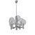 Vintage Chromed and Glass Pendant Light from Kaiser-Leuchten, 1960s For Sale - Image 17 of 17