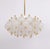 Large Frosted Glass and Brass Chandelier from Kinkeldey, Germany, 1970s For Sale - Image 3 of 18