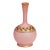 Bohemian Style Victorian Antique Hand Blown Pink Art Glass Vase For Sale