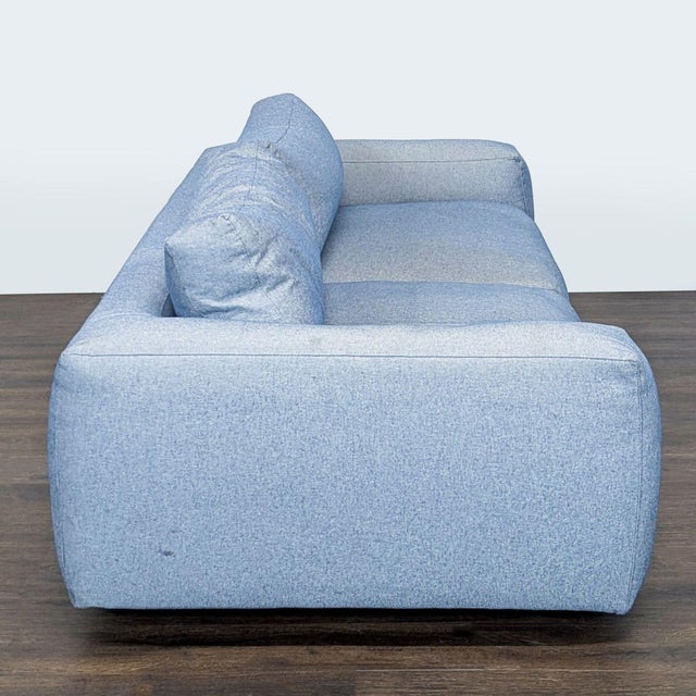 Four Hands Fenton 3-Seat Sofa in Light Blue Upholstery For Sale - Image 4 of 10