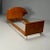 Brown Italian Mid-Century Modern, Twin Bed With Shelf, Marquetry, Italy, 1950s For Sale - Image 8 of 9