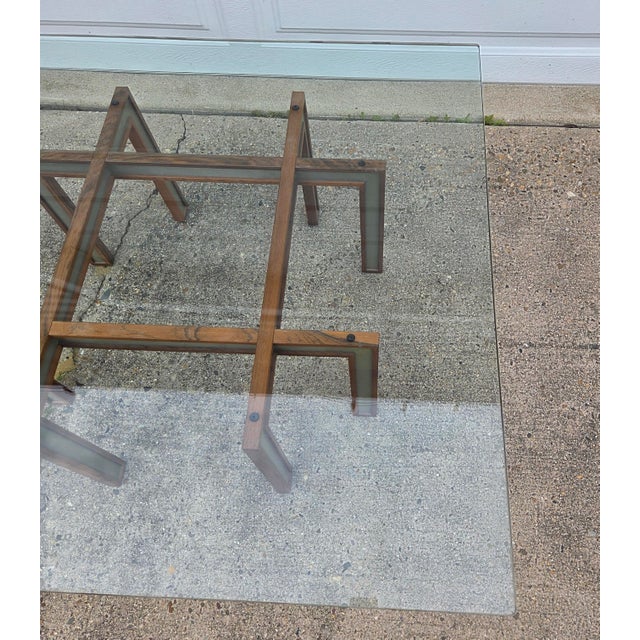 1970s Danish Modern Rosewood Aluminum Coffee Table Attributed to Henning Korch For Sale - Image 9 of 13