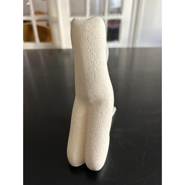 Stone White Stone Sculpture, 1970s For Sale - Image 7 of 13