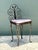 Vintage Scroll Wrought Iron Vanity Chair For Sale - Image 4 of 12