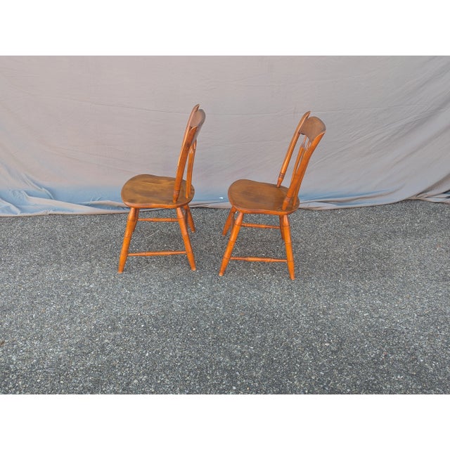 Mid-Century Modern Vintage Ethan Allen Side Chairs - A Pair For Sale - Image 3 of 8