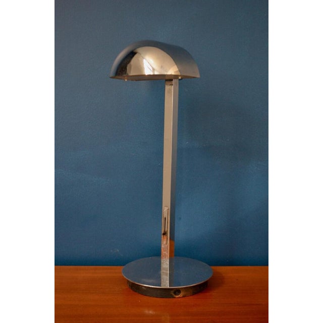 Chromed Metal Architect Table Lamp, 1960s For Sale - Image 14 of 14