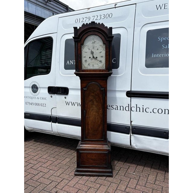 Georgian Mahogany Canterbury Longcase Clock For Sale - Image 6 of 18