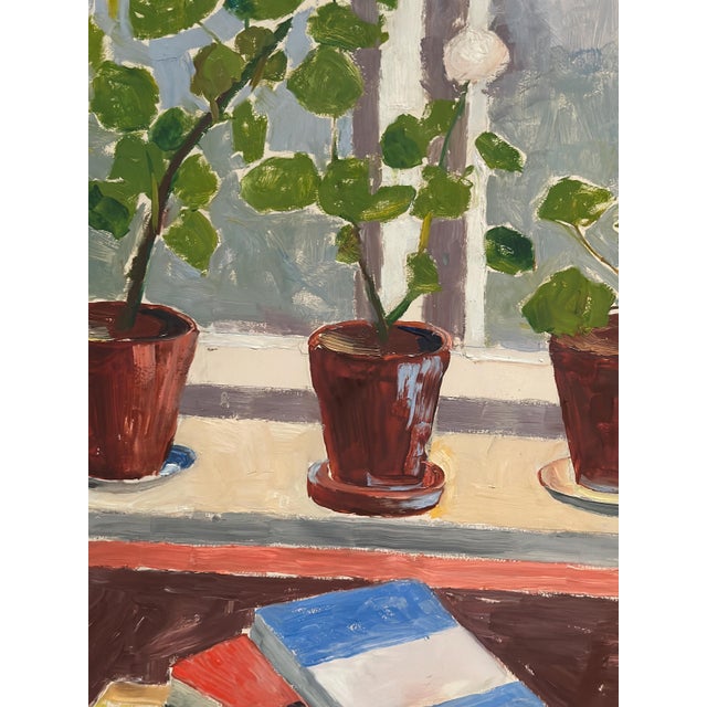 Unknown, Books and Blossoms, 1950s, Oil on Panel, Framed For Sale - Image 14 of 18
