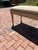 Rectangular Vintage Bench With Tapestry Top For Sale - Image 9 of 12
