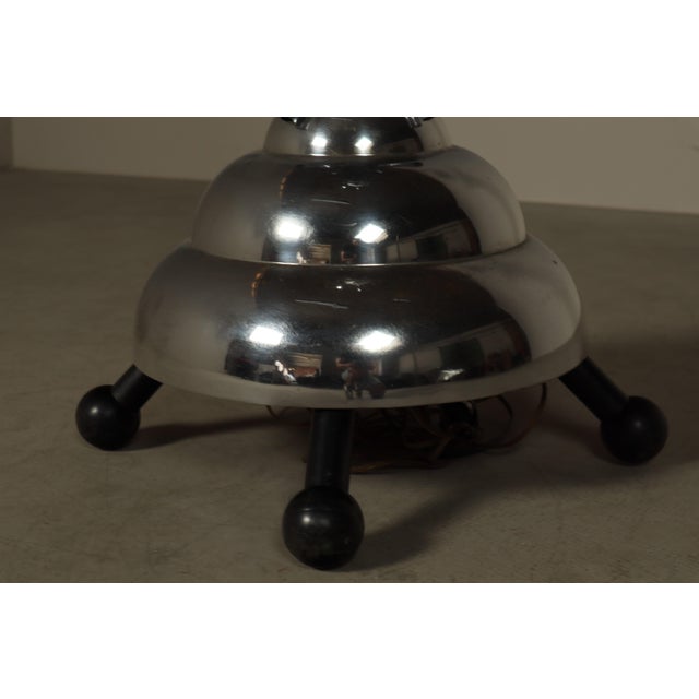 Metal Large Art Deco Coat Rack/Floor Lamp, 1920s For Sale - Image 7 of 15
