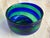Postmodern Vintage Swirl Murano Glass Bowl by Fulvio Bianconi for Venini, Italy, 1990s For Sale - Image 3 of 8