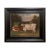 Prize Cattle in Landscape Framed Oil Painting Print on Canvas in Distressed Black Solid Wood Frame- an 8" X 10" Framed to 11-1/2" X 13-1/2" For Sale - Image 4 of 4