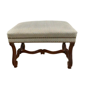 19th Century Vintage Baroque Style Walnut Stool