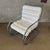 Bauhaus Vintage White Leather and Chrome Lounge Chair Attributed to Knoll For Sale - Image 3 of 12