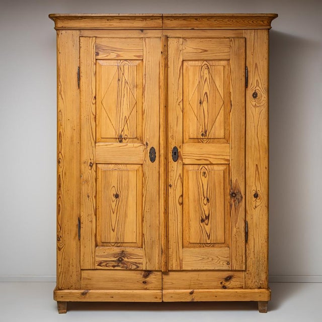 Rural Softwood Armoire, Early 19th Century For Sale - Image 9 of 9