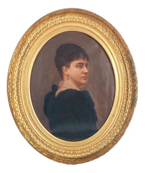 C. Ghirardi, Portrait of a Woman, Oil on Canvas, 1891