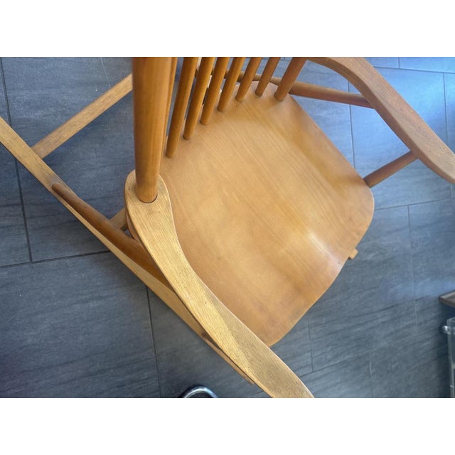Wood Rocking Chair from Varjonen Puunjalostus, 1960s For Sale - Image 7 of 10