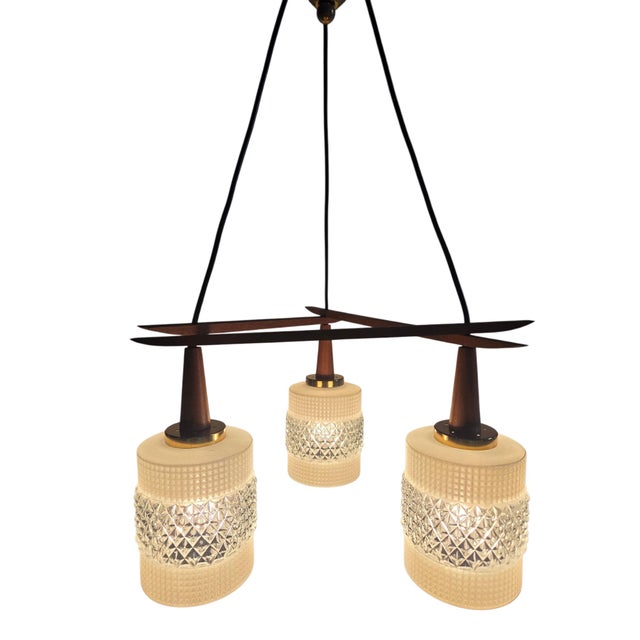 Danish Pendant Lamp in Teak Wood, 1960s For Sale - Image 15 of 18