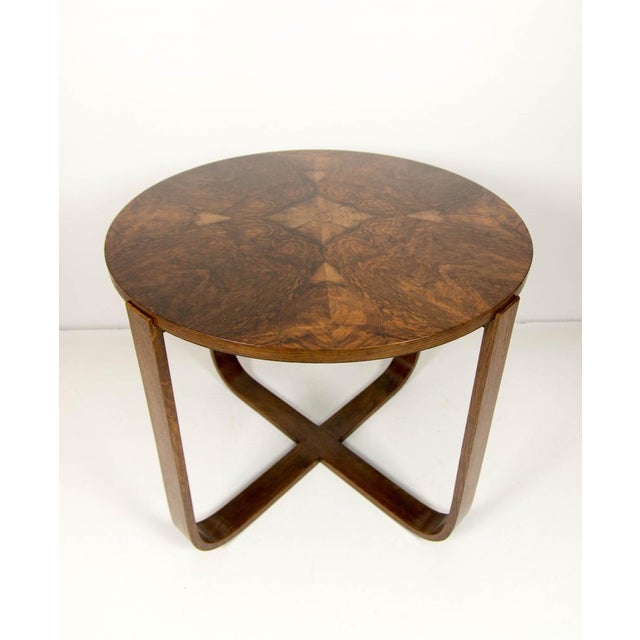 Art Deco H 168 Coffee Table by J. Halabala for Up Zavody, 1930s For Sale - Image 9 of 12