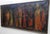 Featured is a colorful oil painting on canvas titled "Indian Procession" by listed artist Robert Whitmore (American;...