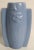 Mid-Century Modern Mid Century Art Deco Pottery Vase in Blue Glaze For Sale - Image 3 of 10