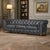 Brown Century Chesterfield Sofa - Slate Leather For Sale - Image 8 of 10