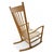 Wood Danish Modern Hans Wegner J16 Rocking Chair for FDB Mobler For Sale - Image 7 of 13