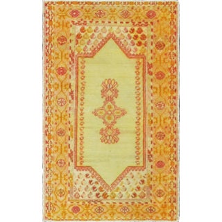 Antique Turkish Oushak Prayer Rug, Western Anatolia, Circa 1900 For Sale