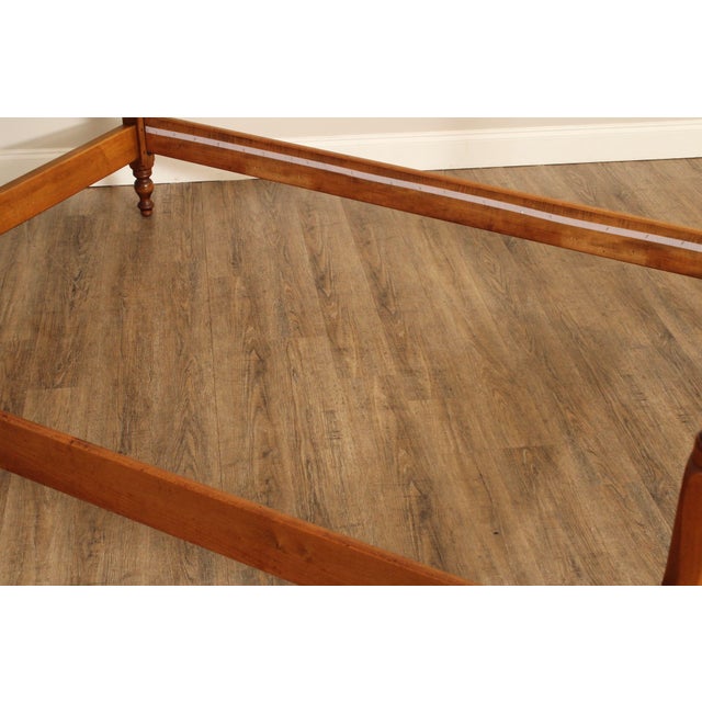 Wood L. & J.G. Stickley Vintage Cherry Full-Size Poster Bed For Sale - Image 7 of 13