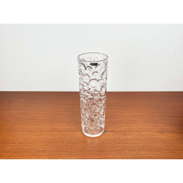 Mid-Century Modern Space Age Bubble Glass Vase by Wilhelm Braun-Feldweg for Hirschberg, Germany, 1960s For Sale - Image 4 of 16