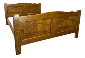 Vintage French Oak Double Bed