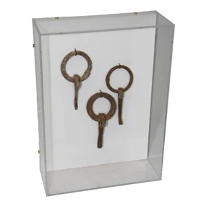 Antique Oar Locks in Acrylic Box
