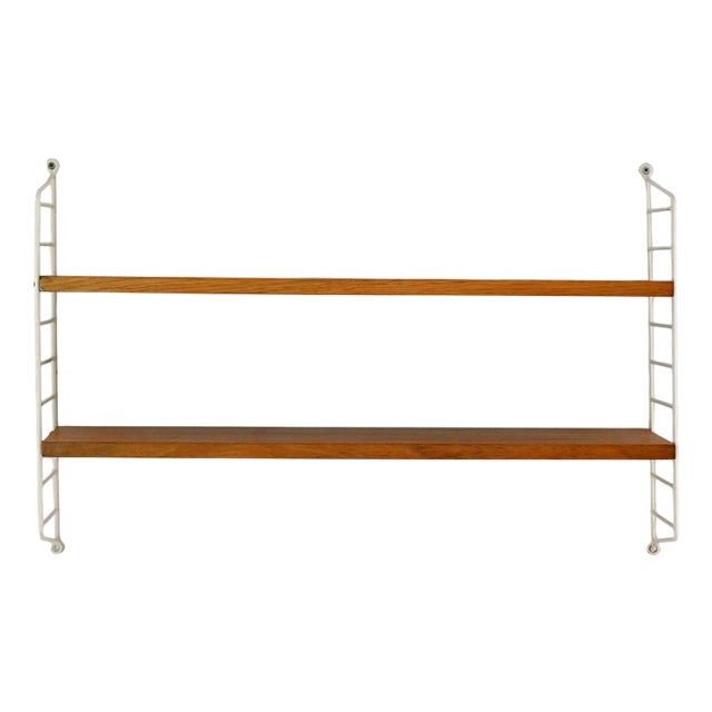 Vintage Oak Shelving Unit, 1960s For Sale