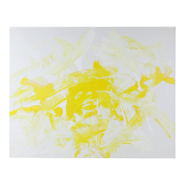 "Citrus Burst" Contemporary Abstract Expressionist Painting For Sale