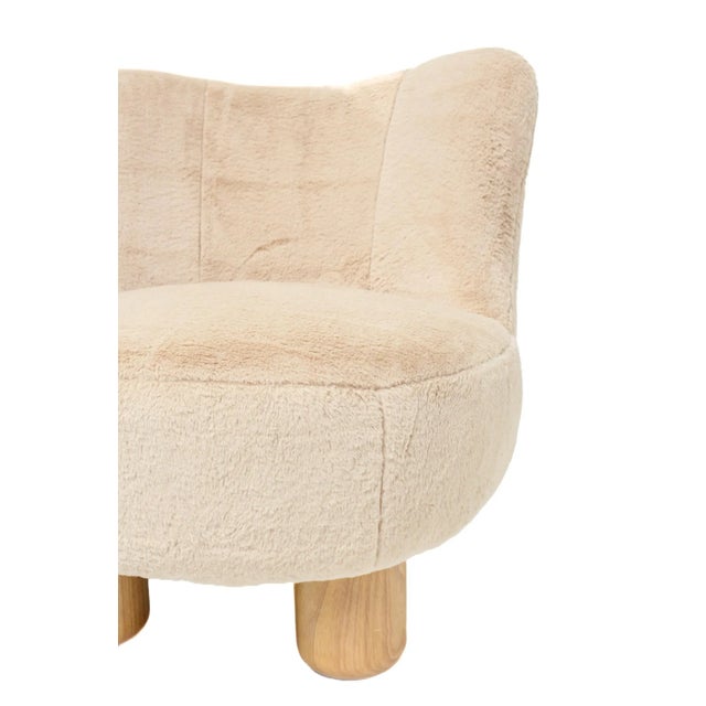 Occasional Plush Lounge Chair For Sale - Image 4 of 11