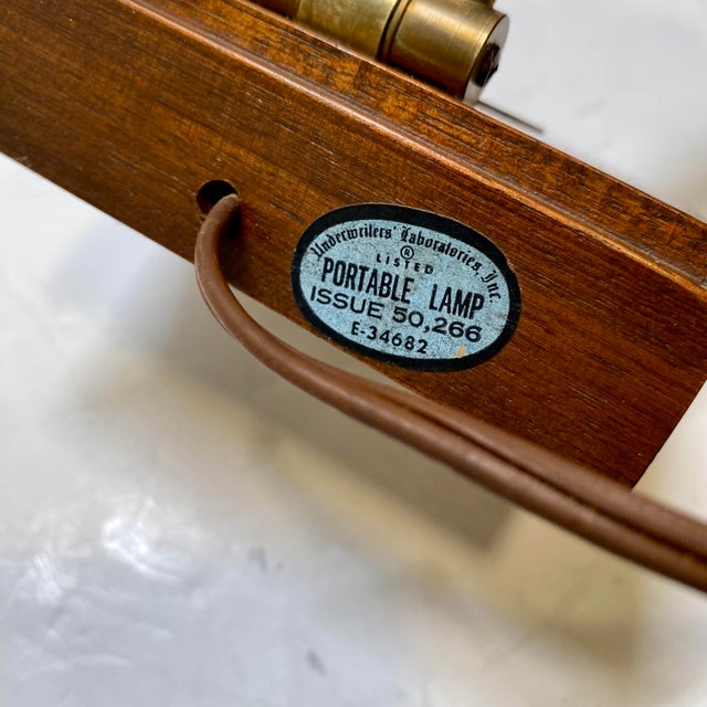 1970s Mid-Century Modern Tensor Brass Desk Lamp For Sale - Image 9 of 10