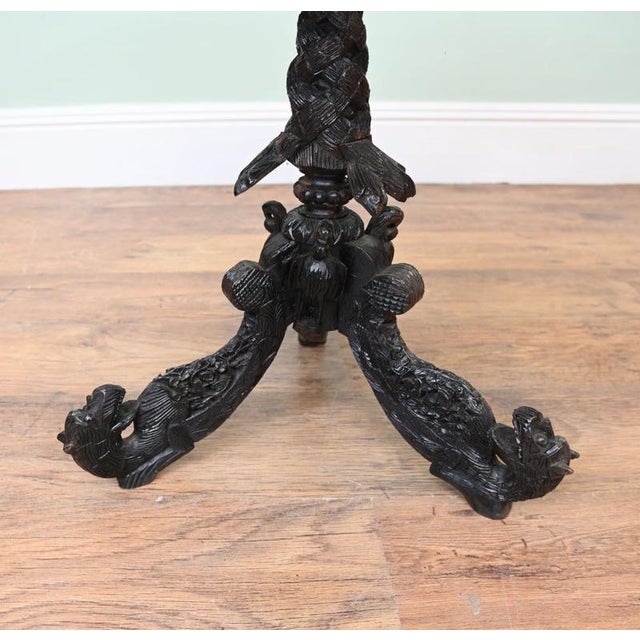 Antique Burmese Side Table, 1880s For Sale - Image 6 of 8