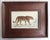Great image of a jaguar presented in an antique oak frame Lithograph with original hand color. After Cpt.Brown Published,...