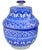 Ceramic Early 20th Century Handcrafted Blue Moorish-Patterned Ceramic Art Vase For Sale - Image 7 of 13