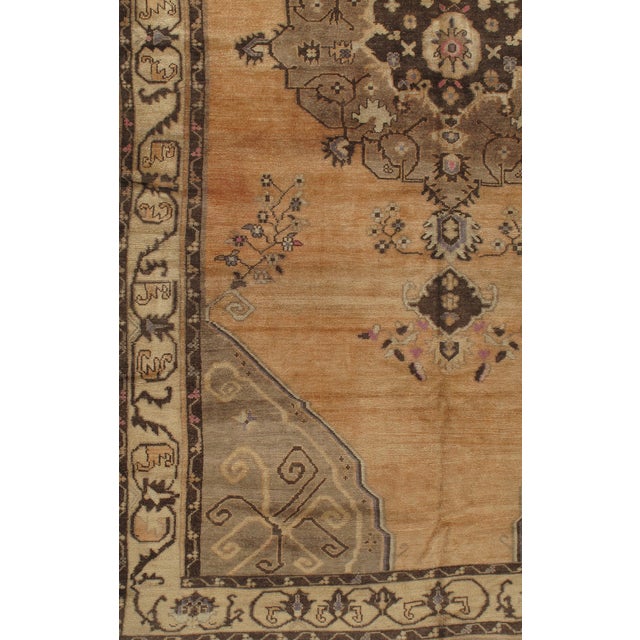 Turkish Vintage Hand Knotted Area Rug 6'7" X 10'7" For Sale - Image 3 of 3