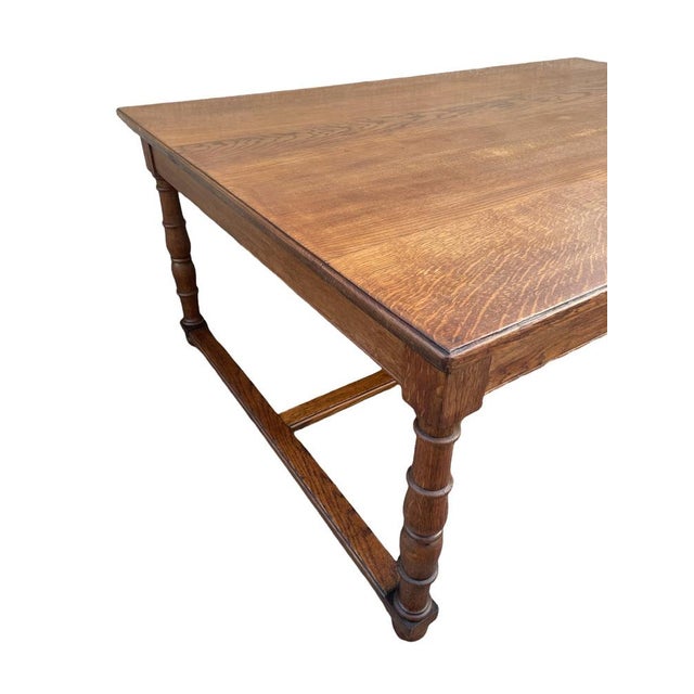 Antique French Embassy Oak Table For Sale - Image 11 of 17