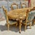 2020s French Rococo Style Gold Leaf Table and Chairs Dining Room Set of 7 For Sale - Image 5 of 11